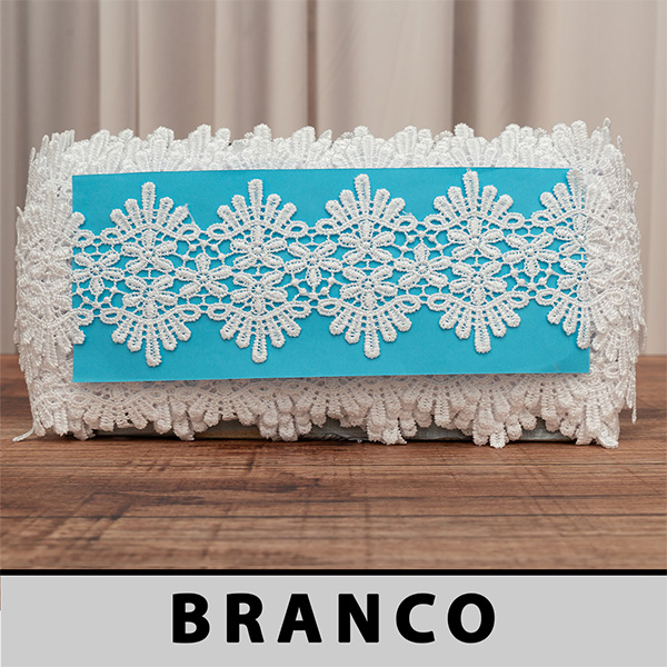 OFERTA - Renda Guipir Branca CH-4869 (7,0cm - 13,70m)