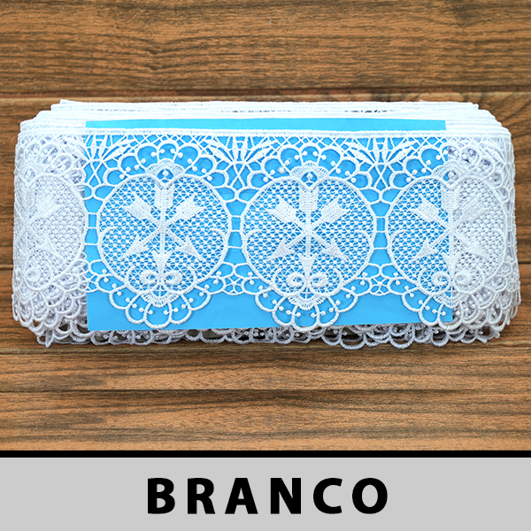 Renda Guipir Litúrgica Branca CH-4872 (11,0cm - 13,25m)