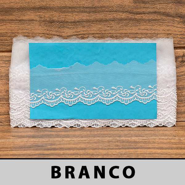 Tule Bordado Branco CH-4753 (7,0cm - 13,70m)