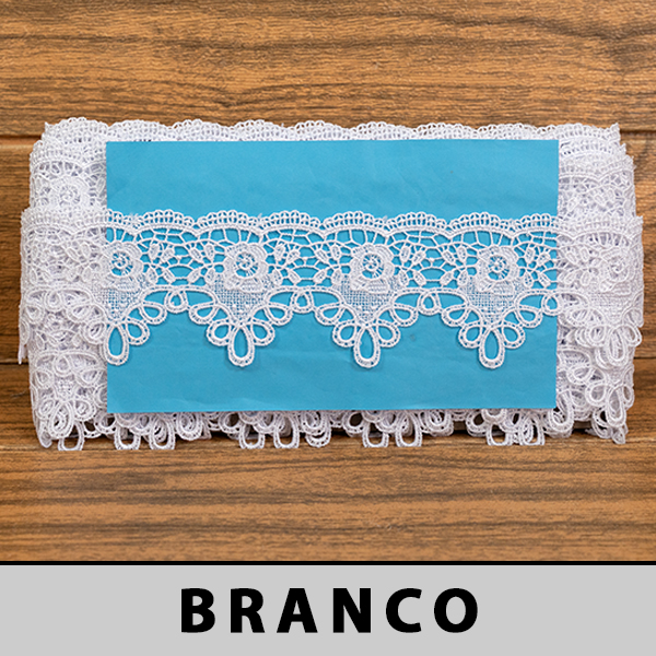 Renda Guipir Branca CH-3706 (6,5cm - 13,70m)
