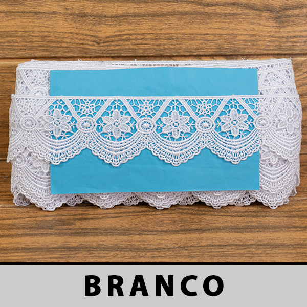 Renda Guipir Branca CH-4864 (6,5cm - 13,70m)