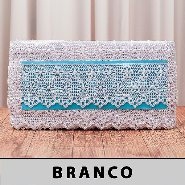 Renda Guipir Branca LA-904380 (7,0cm - 13,70m)