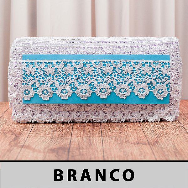 Renda Guipir Branca LA-904399 (6,5cm - 13,70m)