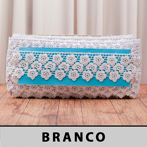 Renda Guipir Branca LA-904402 (6,0cm - 13,70m)
