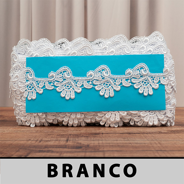 OFERTA - Renda Guipir Branca CH-3592 (4,5cm - 13,70m)