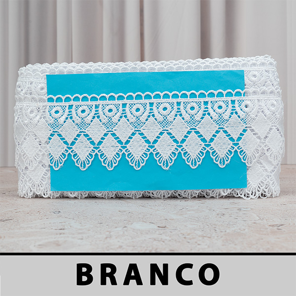 Renda Guipir Branca CH-4888 (7,5cm - 13,70m)