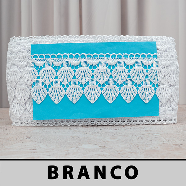 Renda Guipir Branca CH-4898 (7,5cm - 13,70m)