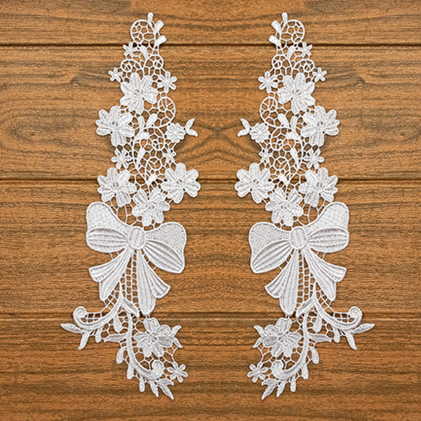6 Pares da Aplicação Guipir CH-4586 (11,5cm - 33,0cm)