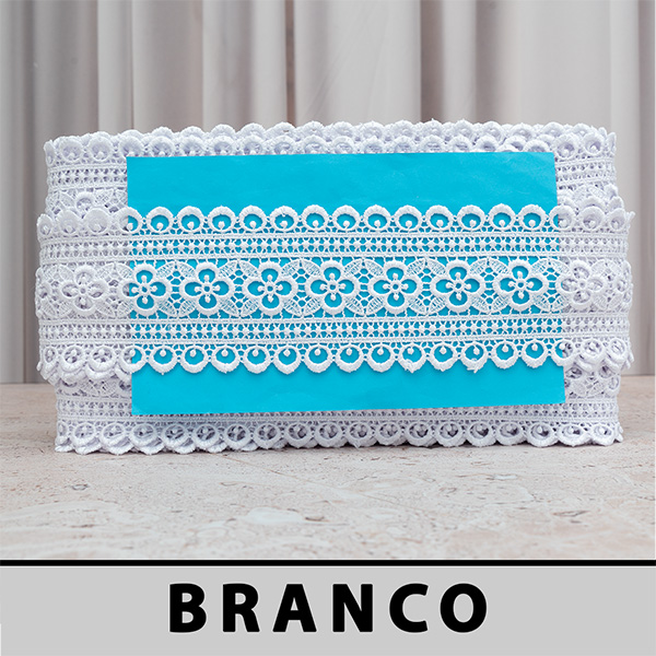 Renda Guipir Branca LA-800271 (7,0cm - 13,70m)