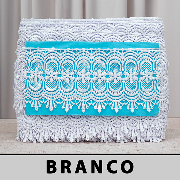 Renda Guipir Branca LA-130558 (11,5cm - 13,70m)