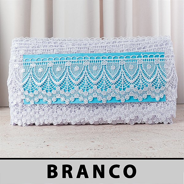 Renda Guipir Branca LA-801677 (7,5cm - 13,70m)