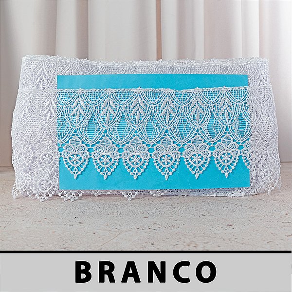 Renda Guipir Branca LA-904306 (9,5cm - 13,70m)