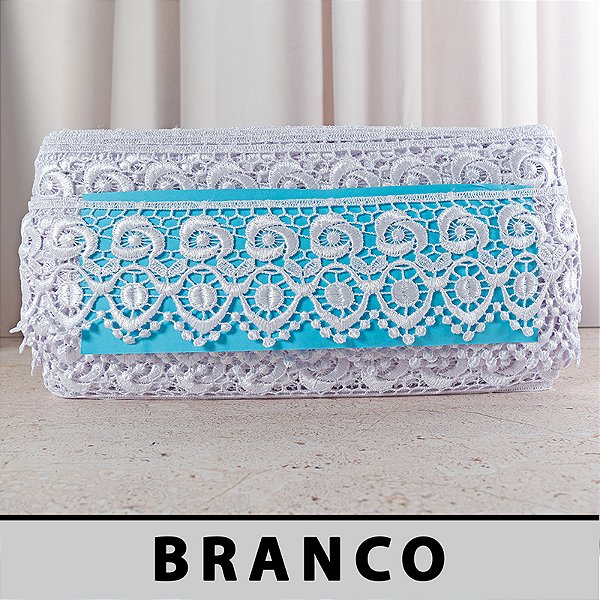 Renda Guipir Branca LA-130131 (7,0cm - 13,70m)