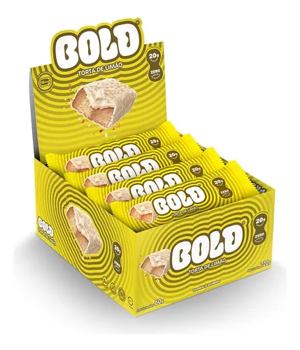 BOLD Bar - Sabor Torta de Limão (12 Barras) - Bold Snacks