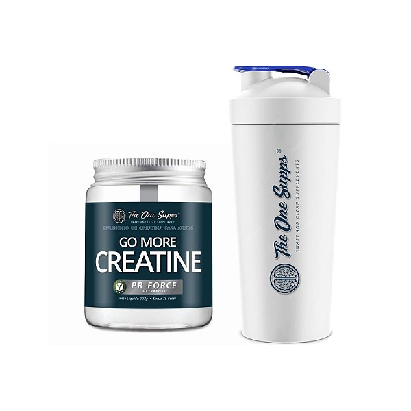 Kit Creatina 100% Pura 300g + Coqueteleira 600ml The One Supps