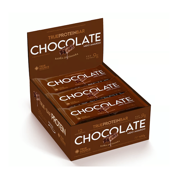 True Protein Tâmara-Bar Chocolate Display c/ 12 unids - True Source