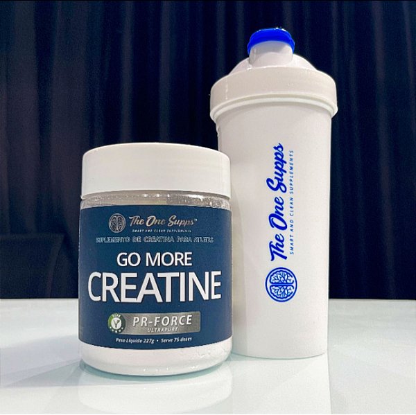 Go More Vegan Creatine 227g + Coquetelira 600ml - The One Supps