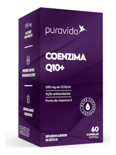 Coenzima Q10+ 60 caps - Pura Vida