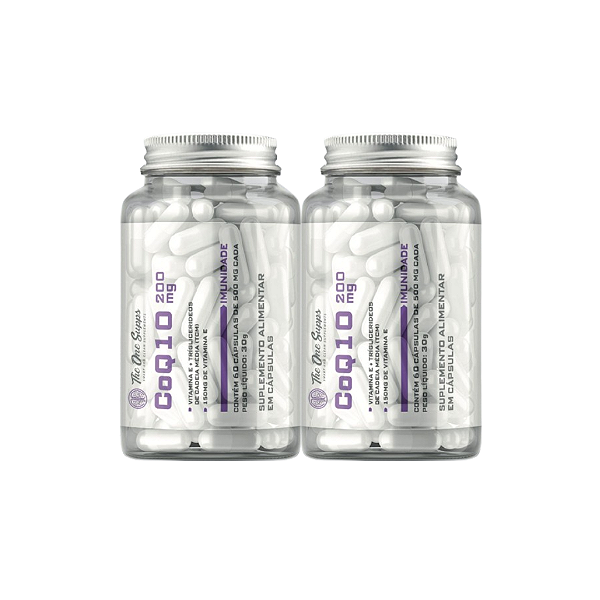 Kit 2 Coenzima Q10 + Vitamina E Kosher 60 Veg Caps - 20% de desconto
