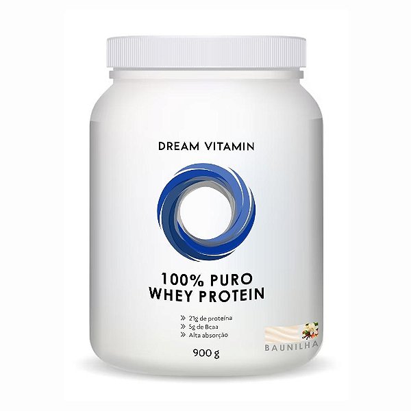 100% Whey Protein 900g Baunilha - Dream Vitamin