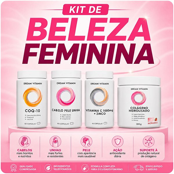 KIT BELEZA FEMININA 360° - Dream Vitamin