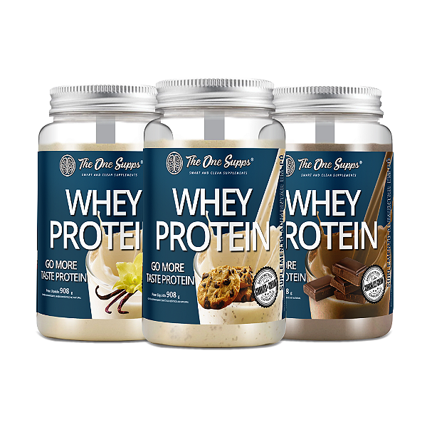 Kit 3 Whey Protein Go More Taste (WPC) - 25% de desconto