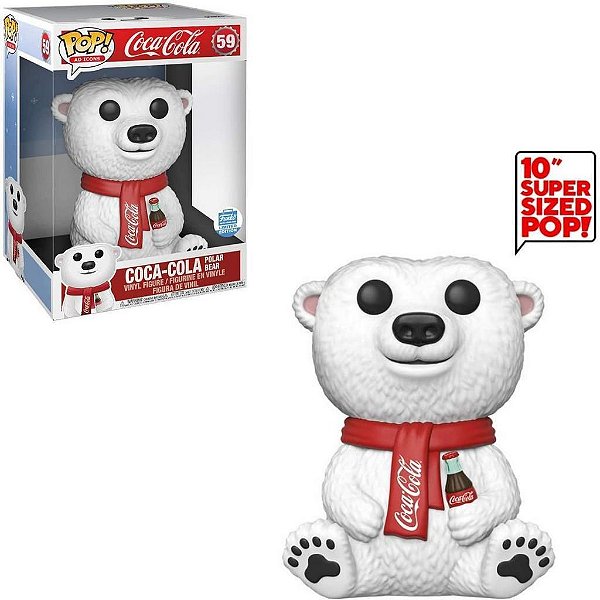 Funko Pop Coca Cola Polar Bear Urso Super Size Exclusivo Funkoshop #59