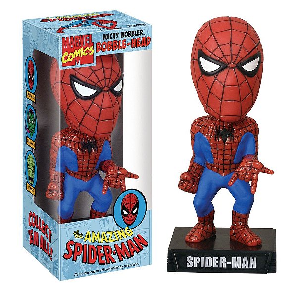 Funko Wacky Wobbler Bobble Head Marvel Homem Aranha Spider-man