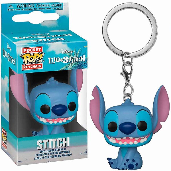 Chaveiro Pocket Pop Disney Lilo e Stitch - Stitch Seated
