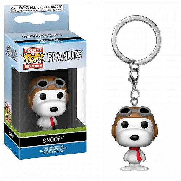 Chaveiro Pocket Pop Peanuts Snoopy Avidador