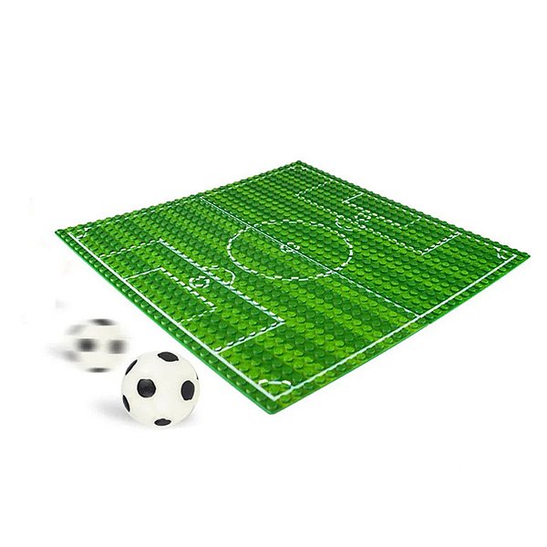Base para Bloco de Montar Campo de Futebol Bipartido