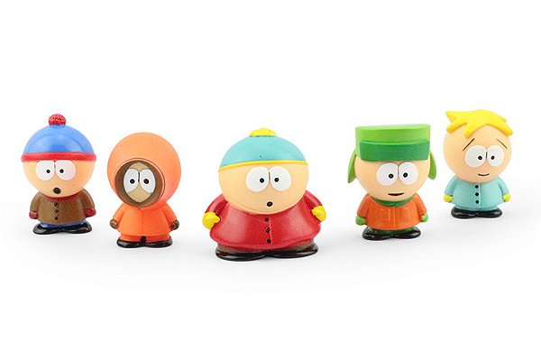Kit 5 Bonecos South Park Cartman Kyle Kenny Stan Butters