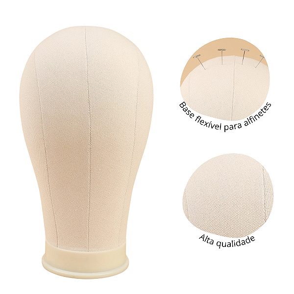 Manequim De Pano Suporte E Confecções De Prótese Capilar & Perucas Branco
