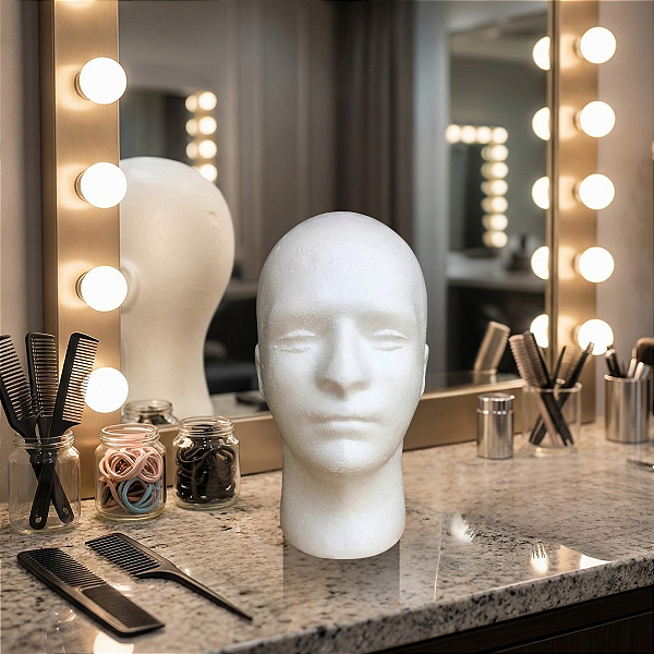 Cabeça de Isopor Masculino para Treino