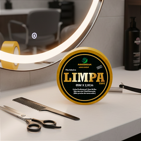 Fita Adesiva Limpa Tape 5m x 2cm Para Próteses Capilares E Perucas Não Derrete