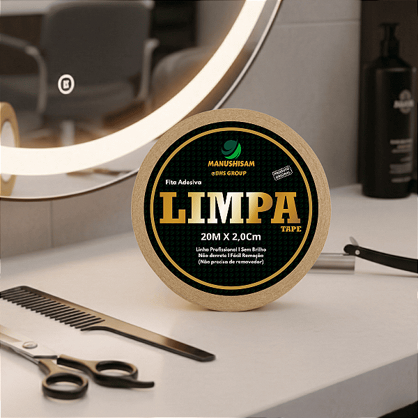 Fita Adesiva Dupla Face P/ Próteses Capilares E Perucas Limpa Tape 20m x 2,0cm