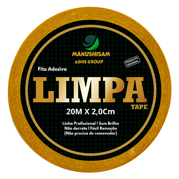 Fita Adesiva Dupla Face P/ Próteses Capilares E Perucas Limpa Tape 20m x 2,0cm