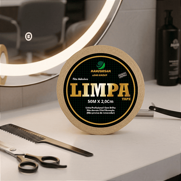 Fita Adesiva Capilar Limpa Tape 50m x 2,0cm Para Próteses E Perucas Não Derrete