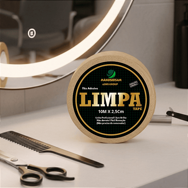 Fita Adesiva Limpa Tape 10m x 2,5cm Para Perucas E Próteses Capilares