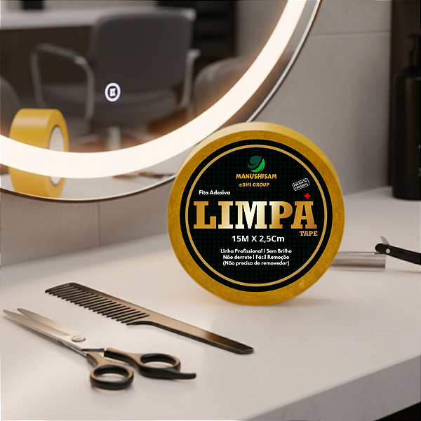 Fita Adesiva Dupla Face Limpa Tape 15m x 2,5cm Para Próteses E Perucas