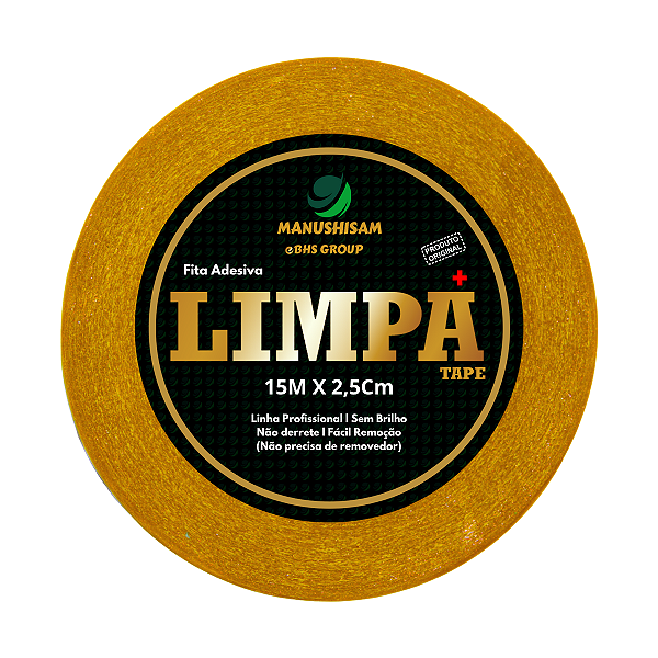 Fita Adesiva Dupla Face Limpa Tape 15m x 2,5cm Para Próteses E Perucas