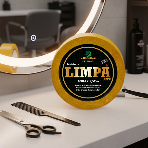 Fita Adesiva Dupla Face Limpa Tape 100m X 2,5cm P/ Próteses E Perucas Não Derrete