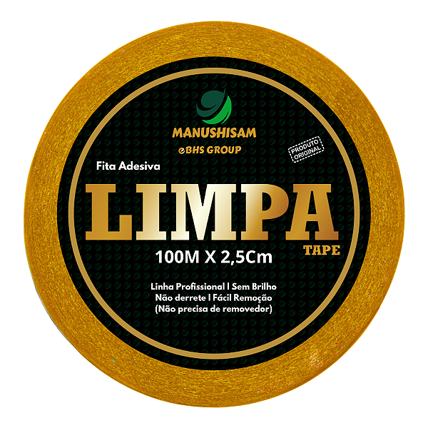 Fita Adesiva Dupla Face Limpa Tape 100m X 2,5cm P/ Próteses E Perucas Não Derrete
