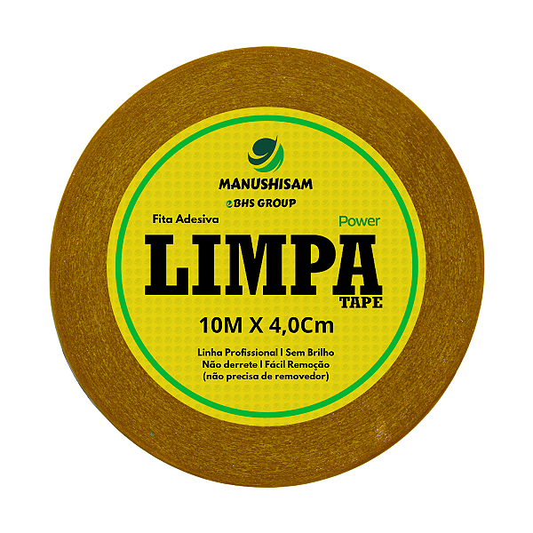 Fita Adesiva Para Próteses E Perucas Limpa Tape 10m x 4,0cm Dupla Face