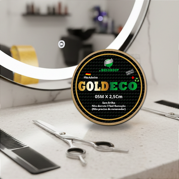 Fita Adesiva Dupla Face Goldeco 5m x 2,5cm Prótese Capilar