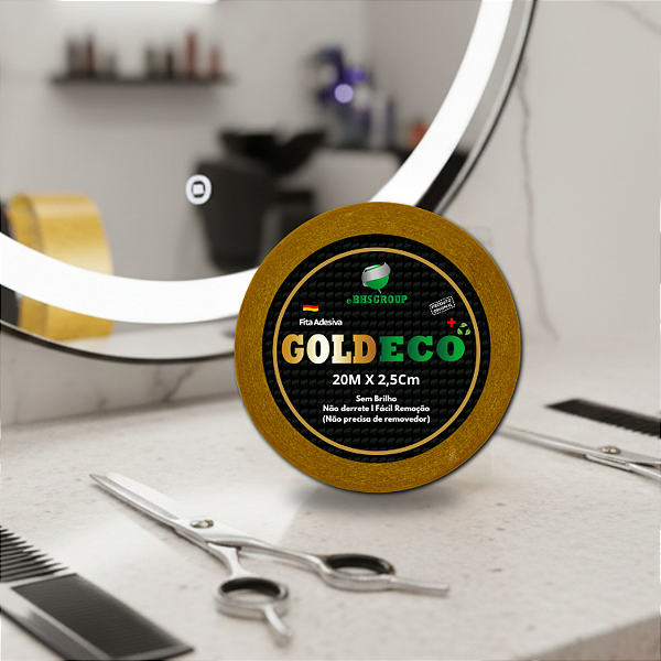 Fita Goldeco Para Próteses Capilares E Perucas 20m x 2,5cm Fita Adesiva Que Não Derrete