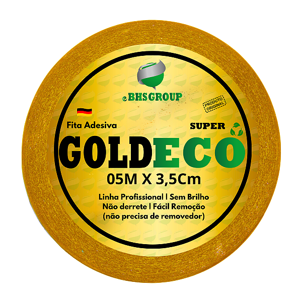 Fita Adesiva Capilar Dupla Face Não Derrete 5m x 3,5cm P/ Próteses Capilares Gold Eco