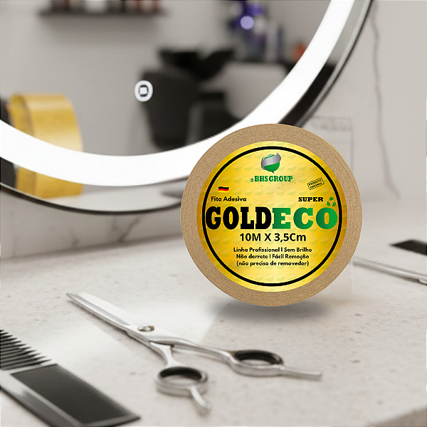Fita Goldeco P/ Próteses Capilares E Perucas Dupla Face Não Derrete 10mx3,5cm