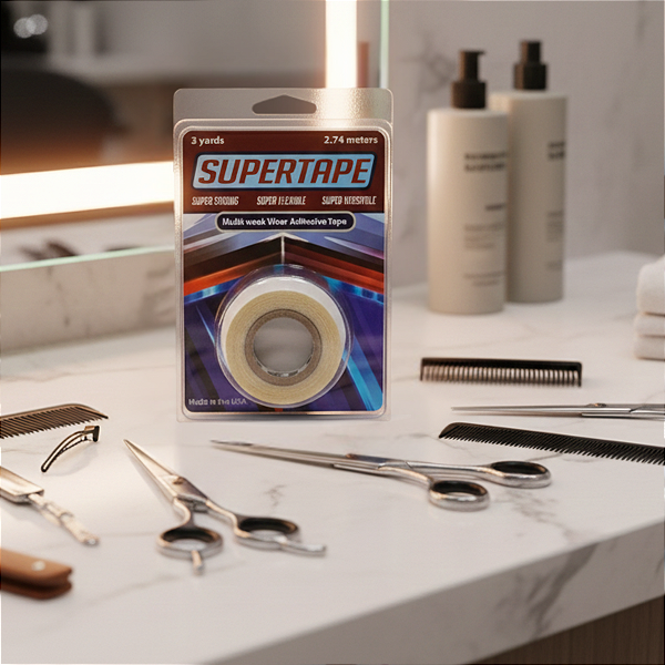 Fita Adesiva Super Tape 3 Yards X 1,3 Cm Prótese Capilar Peruca e Mega Hair