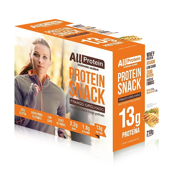 Protein Snack Sabor Frango Grelhado 7 unidades 210g | All Protein